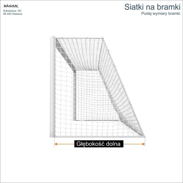 Siatki na bramki   Siatka na wymiar   Siatka bramkarska   Oczko siatki 10x10cm   Grubość siatki 5mm